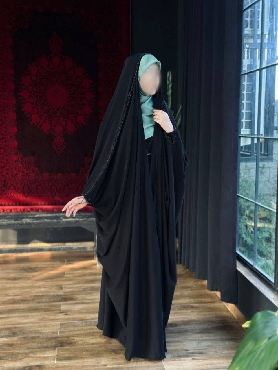 چادر عربی اصیل کرپ پورشه